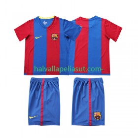 Jalkapallo Pelipaidat/Peliasut FC Barcelona 2006 2007 Retro Lasten Kotipaita Lyhythihainen